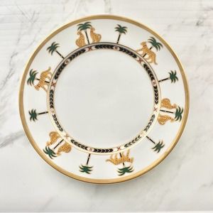 Christian Dior Vintage Casablanca 24K Gold Porcelain Salad Plate - White, Gold